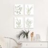 c03885d0-028e-4e21-aad4-b3284f05f2a7.jpg Set of 4 Botanical Canvas Art - Minimalist Boho Framed Prints