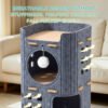 3 Tier Felt Cat Tower House – Cozy Multi-Level Cat Condo