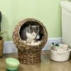 6a728039-3f90-4e52-8674-2b89858eed34.jpg best Handwoven Elevated Cat Bed – Wicker Basket House with Soft Cushion
