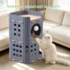 3 Tier Felt Cat Tower House – Cozy Multi-Level Cat Condo