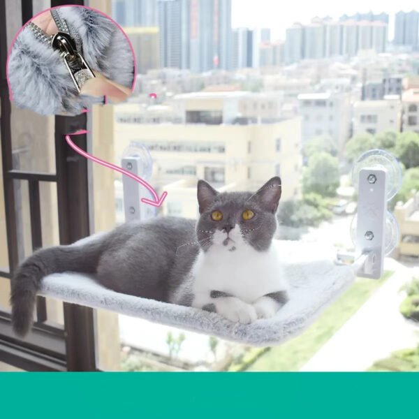 c226d955-f6f7-4637-983c-e79491c32eee.jpg Cat Window Hammock – Strong Suction Cup Window Bed for Indoor Cats
