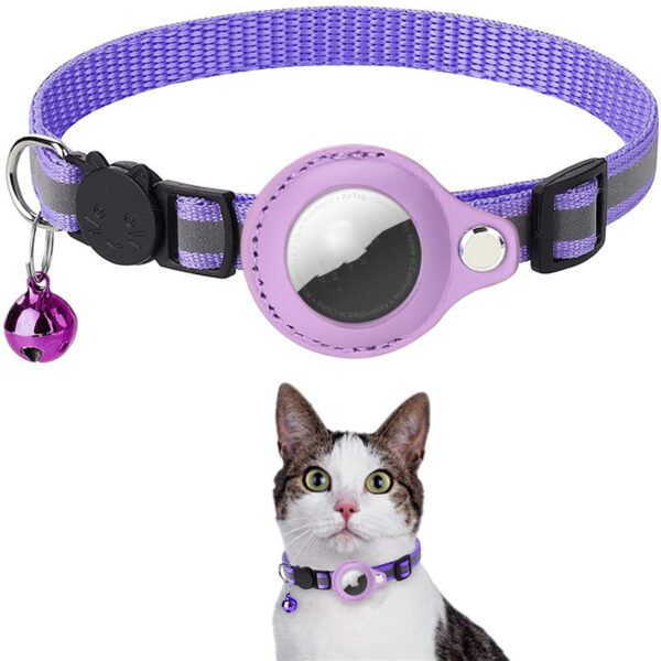 fb6eb985-4cfa-4ba0-8c6d-6a6ead76f4ed.jpg Reflective Collar Waterproof Holder Case For Airtag Air Tag Airtags Protective Cover Cat Dog Kitten Puppy Nylon Collar