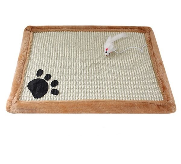cat-scratch-mat-with-mouse-toy cat scratch mat with mouse toy