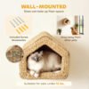 16b8d5e2-baac-437b-8765-d1326b6bc45b.jpg Cat Wall Shelf with Cushion – Ultimate 12-Lb Cozy Cat Retreat