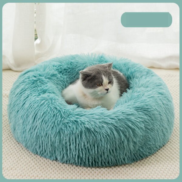 26112e40-42cc-4dcc-9263-a821ded0aa4a.jpg Plush Donut Dog Bed – Ultimate 9-Size Comfort Dogs Love