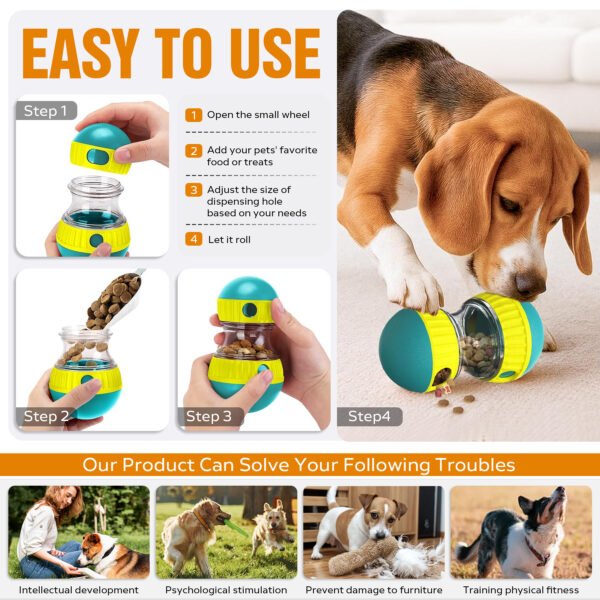 Adjustable Treat Ball – Ultimate 2-in-1 Puzzle Toy Dogs Love