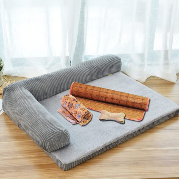 Corduroy Dog Sofa Bed – Ultimate 4-Size Comfort Dogs Love