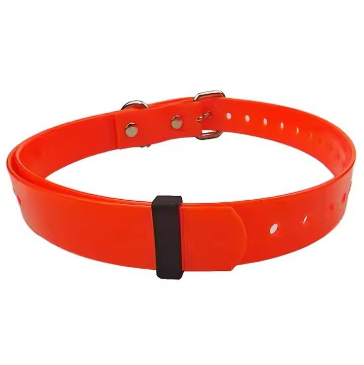 Waterproof TPU Dog Collar Replacement Strap - Durable Training Collar Band with Metal Buckle