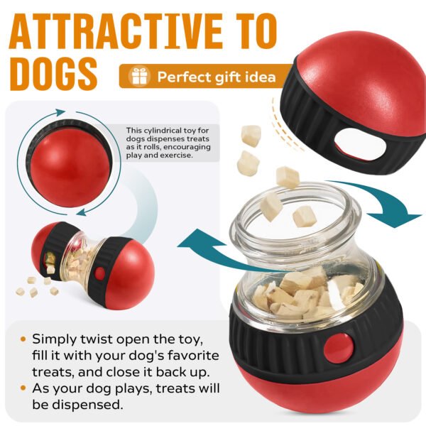 Adjustable Treat Ball – Ultimate 2-in-1 Puzzle Toy Dogs Love