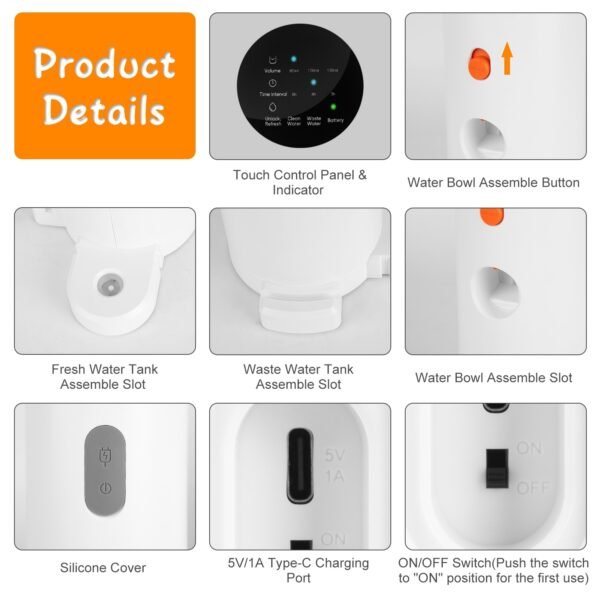 Ultimate Cordless Self-Refill Pet Water Dispenser – Smart 3L Design