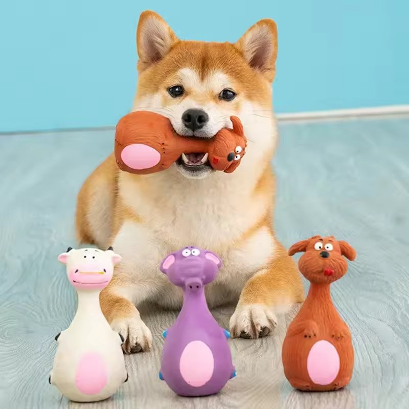 latex dog chew toys