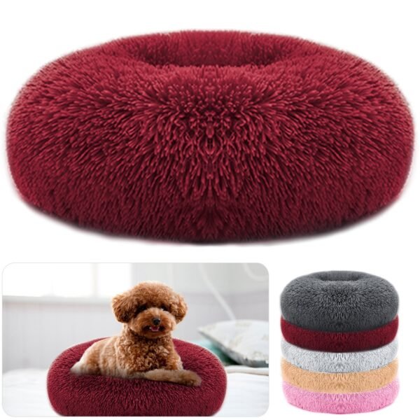 Plush Round Dog Bed – Ultimate 60cm Comfort Dogs Love