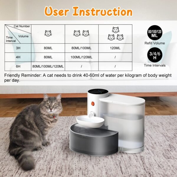 Ultimate Cordless Self-Refill Pet Water Dispenser – Smart 3L Design