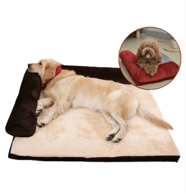 Corduroy Dog Sofa Bed – Ultimate 4-Size Comfort Dogs Love