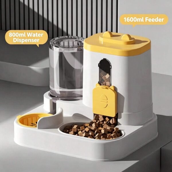 best Large Capacity Gravity Pet Feeder Water Dispenser – Ultimate 2-in-1 Automatic Feeding Set