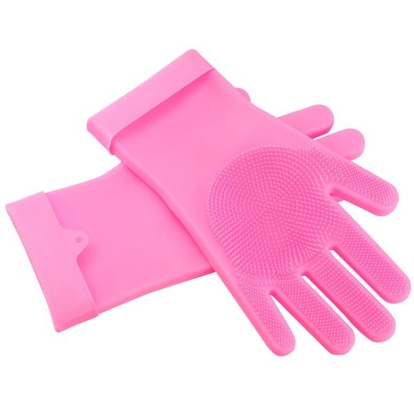 65270cf2-05b7-463a-a8ce-6f9074f234f2.jpg Magic Silicone Dishwashing Gloves – Heat Resistant Scrubber Gloves for Kitchen & Pets (1 Pair)