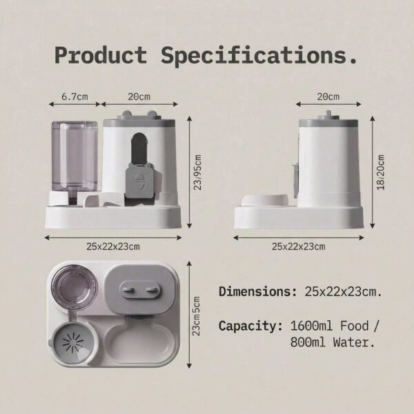 best Large Capacity Gravity Pet Feeder Water Dispenser – Ultimate 2-in-1 Automatic Feeding Set