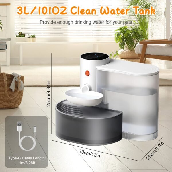 Ultimate Cordless Self-Refill Pet Water Dispenser – Smart 3L Design