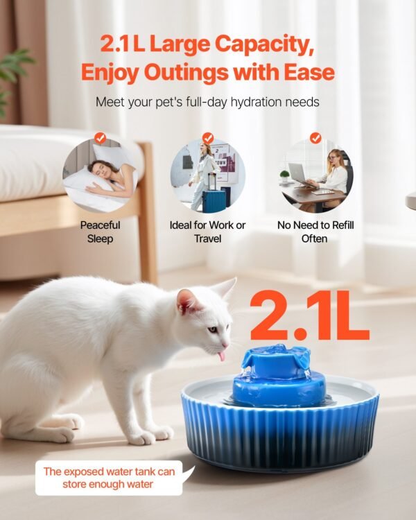 7ce0ef3e-71a4-41fa-b4d4-2e9f96c90976.jpg BEST Ceramic Cat Water Fountain for Chin Acne – Gentle 2.1L Design