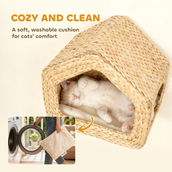 8594c432-7c21-4a5f-bb15-d03fe22572f0.jpg Cat Wall Shelf with Cushion – Ultimate 12-Lb Cozy Cat Retreat