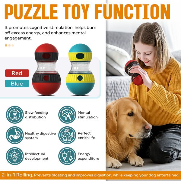 Adjustable Treat Ball – Ultimate 2-in-1 Puzzle Toy Dogs Love