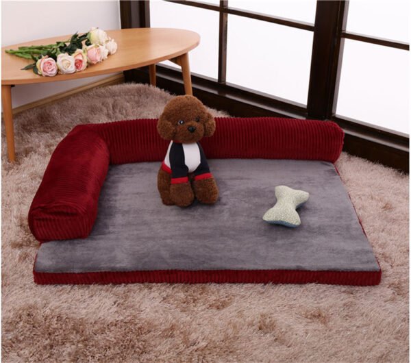 Corduroy Dog Sofa Bed – Ultimate 4-Size Comfort Dogs Love