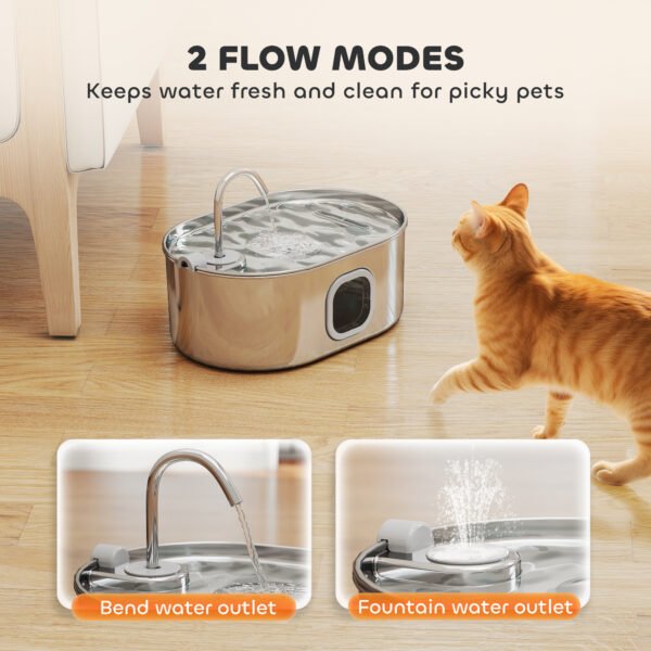 9675027c-2558-49ad-a7be-c41cdbd66c43.jpg 7L Stainless Steel Cat Fountain – Ultimate 246 oz. Hydration Cats Love