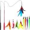 feather wand cat toy set feather wand cat toy set