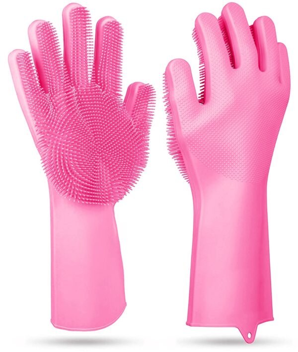 a8479fca-a1b0-46ea-8462-d005ddcd2e31.jpg Magic Silicone Dishwashing Gloves – Heat Resistant Scrubber Gloves for Kitchen & Pets (1 Pair)