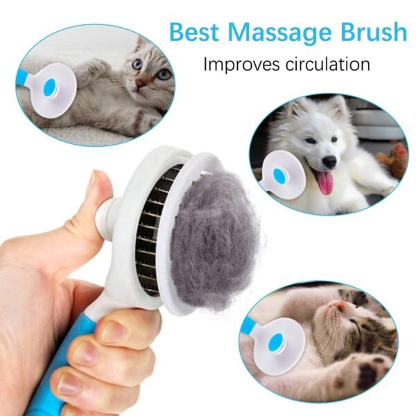 b20fe6fe-4fec-4623-a5ea-23e117949e40.jpg Self Cleaning Pet Brush: Ultimate 5-in-1 Grooming Tool Pets Love