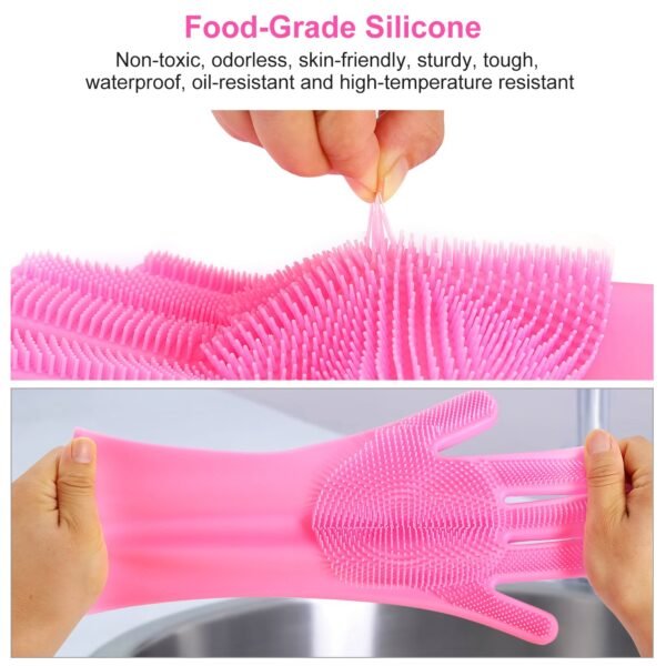 b577c57e-40f7-40cc-9ace-1f86dae969b9.jpg Magic Silicone Dishwashing Gloves – Heat Resistant Scrubber Gloves for Kitchen & Pets (1 Pair)