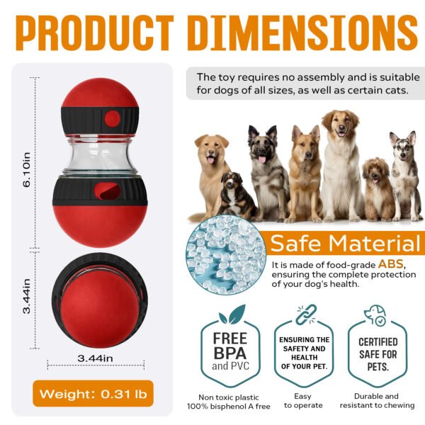 Adjustable Treat Ball – Ultimate 2-in-1 Puzzle Toy Dogs Love