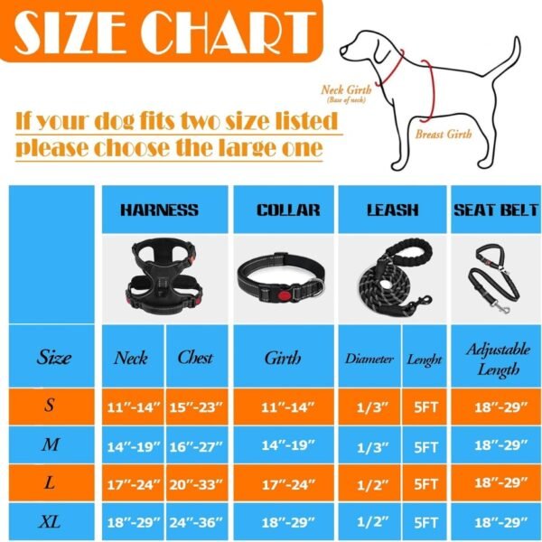 0a8adb9a-9052-47fe-8546-f3b5a3dfa350.jpg Dog Harness Collar Leash Set – Complete 4-in-1 Travel Kit Dogs Love