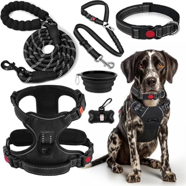 Dog Harness Collar Leash Set Dog Harness Collar Leash Set