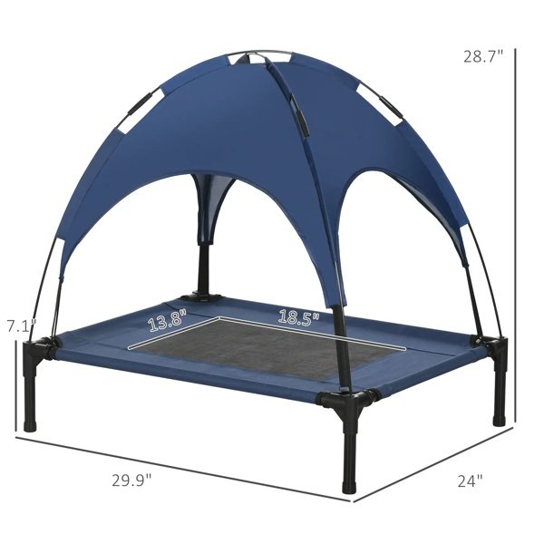 977525db-189b-4a8a-9ecb-86b22f0dd929.jpg Elevated Cooling Dog Bed – Ultimate 4-Season Comfort Cot Dogs Love
