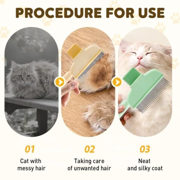 Peigne Démêlant Chien Chat Ultimate 2-en-1 – Adoré de Vos Animaux